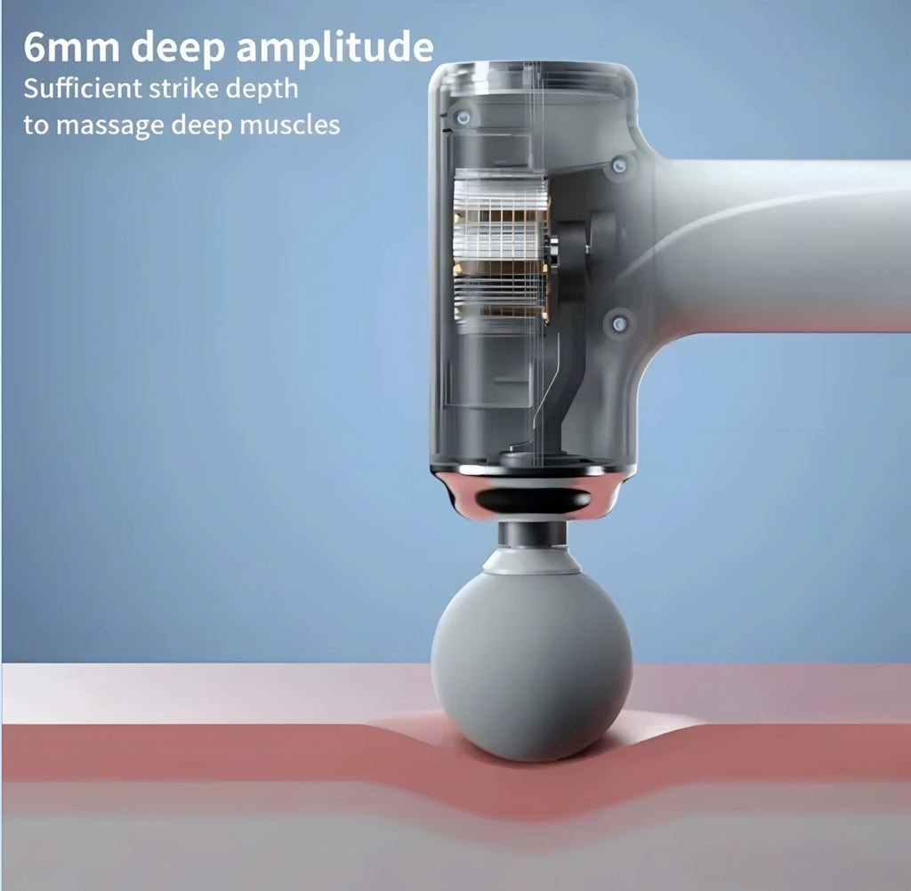 Corelyn™ Portable Electric Muscle Massager with 4 Interchangeable Heads