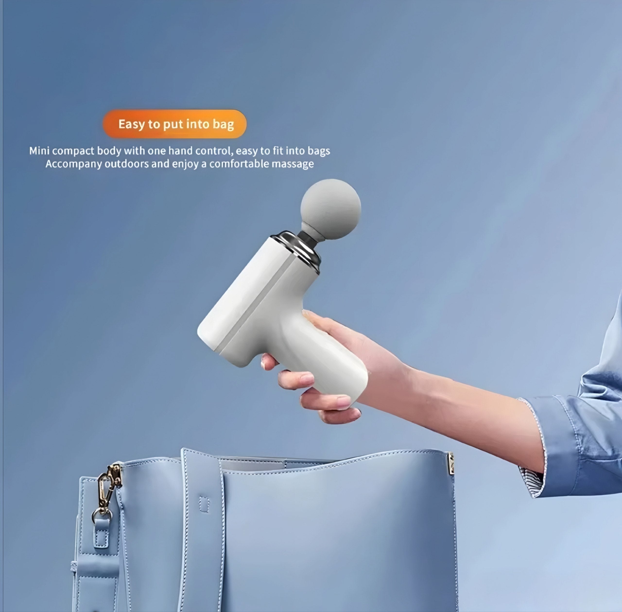 Corelyn™ Portable Electric Muscle Massager with 4 Interchangeable Heads